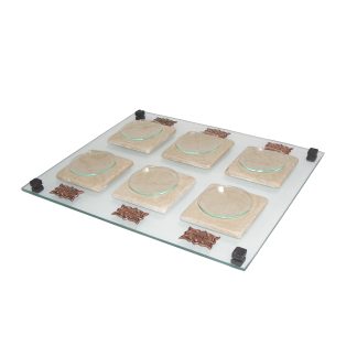 MEAYLOR - Modern Glass & Tiles Rectangular Passover Tray