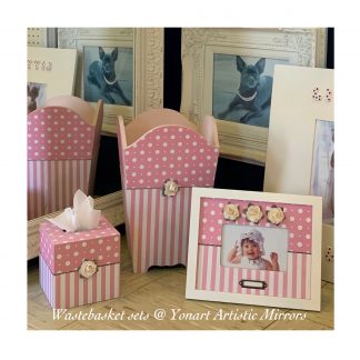 DECOUPAGE WASTEBASKET SETS