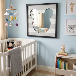 Framed Mickey Mouse silhouette Mirror