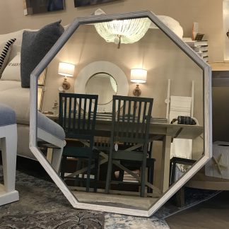 RENO FR1027C Floating Octagon Wooden Mirror