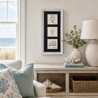 Religious Floating Wall Art - "Trust in the lord with all your heart "